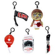 Warner Bros. Horror Movies Mystery Backpack Keychain Charm Blind Box Series, Nightmare on Elm St. Street Sign, Jason's Knife, Pennywise's Balloon, Annabelle, or a Lost Boys Milk Carton Blind Box Keychains Warner Bros. Horror Movies