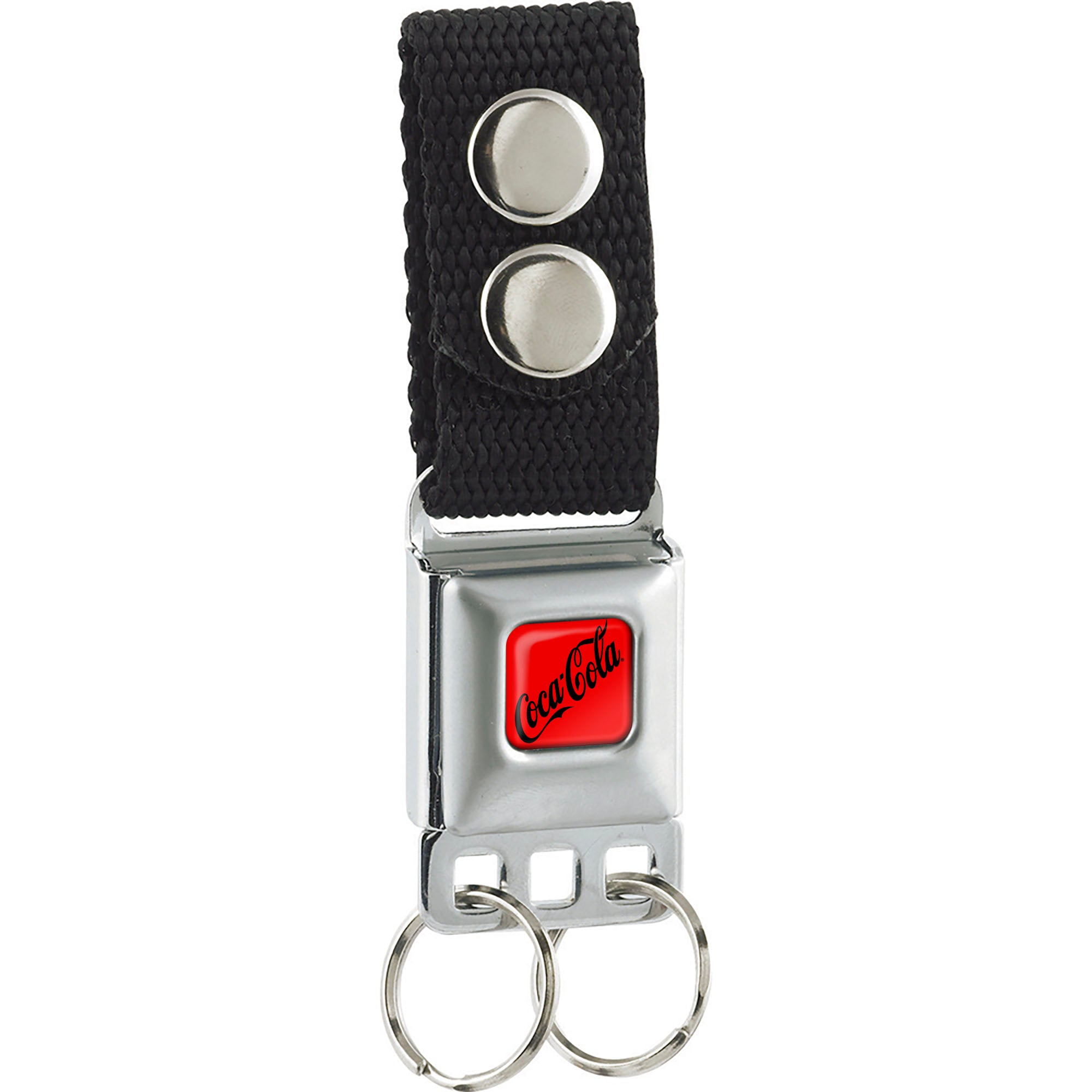 Keychain - COCA-COLA Zero Script Logo Full Color Red/Black Keychains Coca-Cola