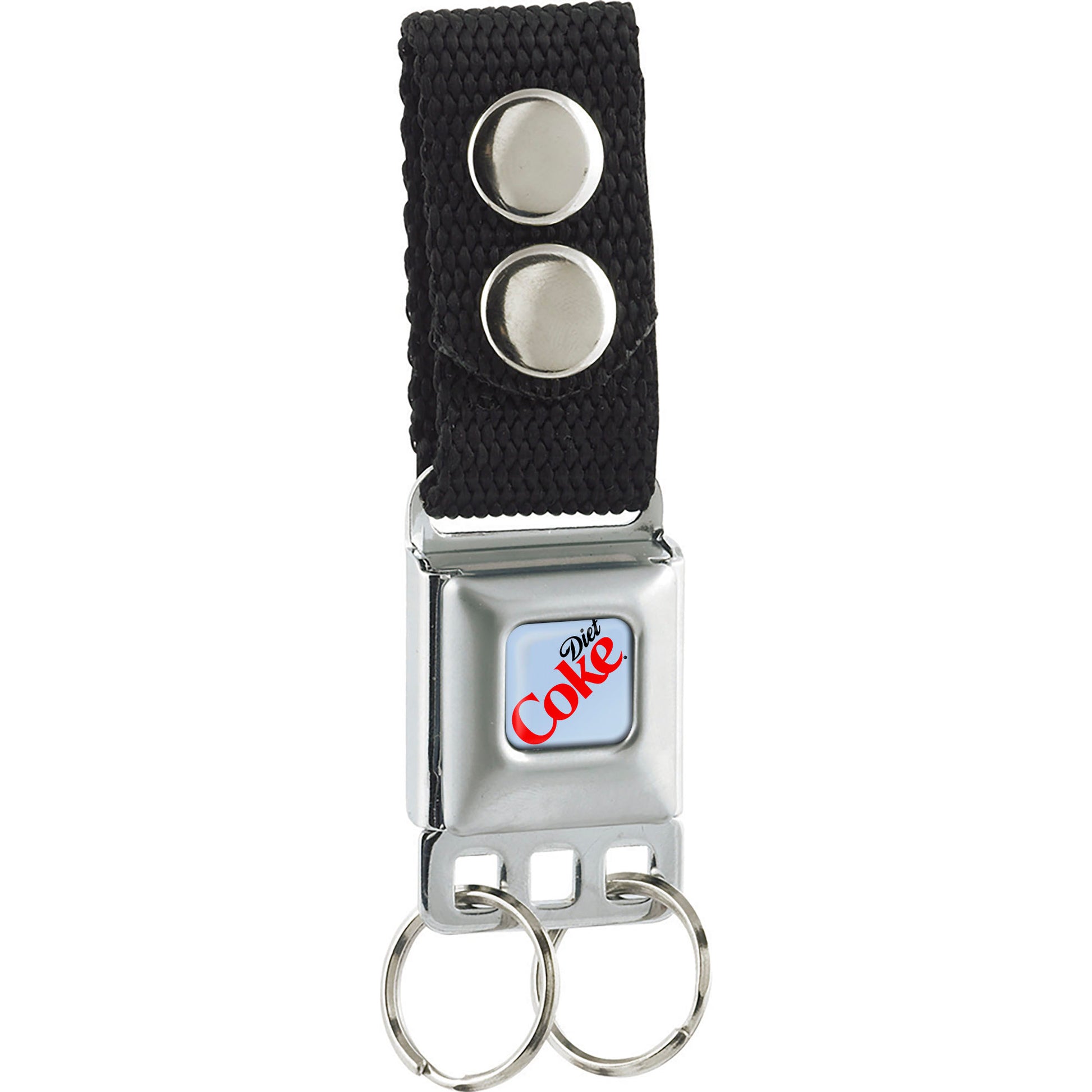 Keychain - DIET COKE Logo Full Color Gray/Black/Red Keychains Coca-Cola