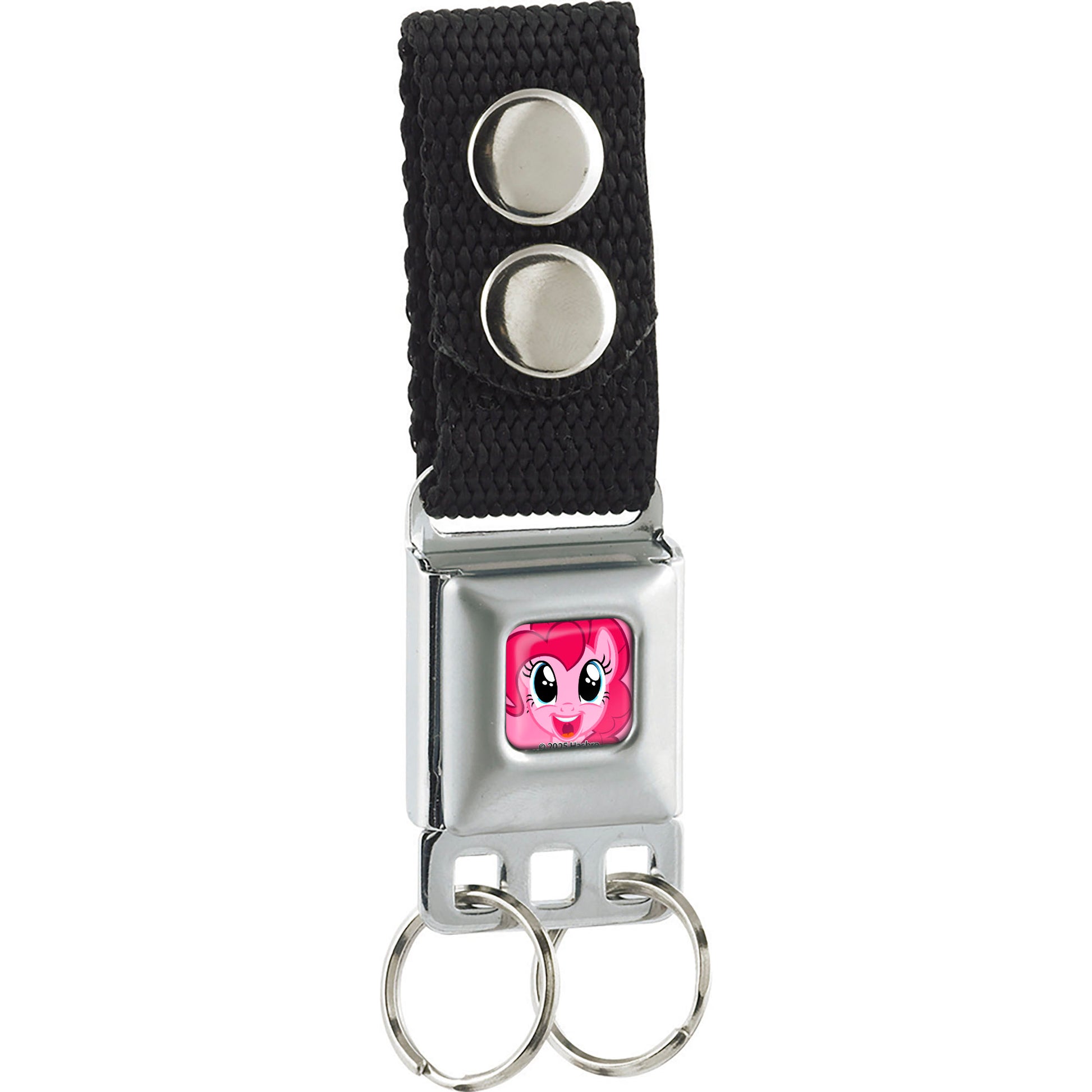 Keychain - My Little Pony Pinkie Pie Face Close-Up Full Color Pink Keychains Hasbro