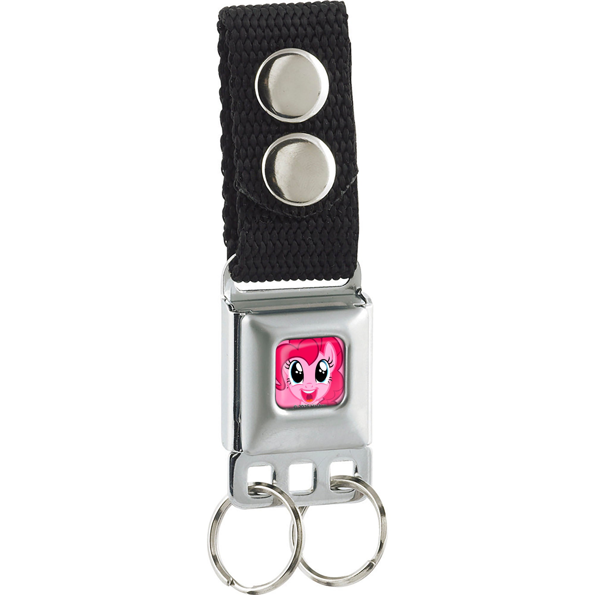 Keychain - My Little Pony Pinkie Pie Face Close-Up Full Color Pink Keychains Hasbro