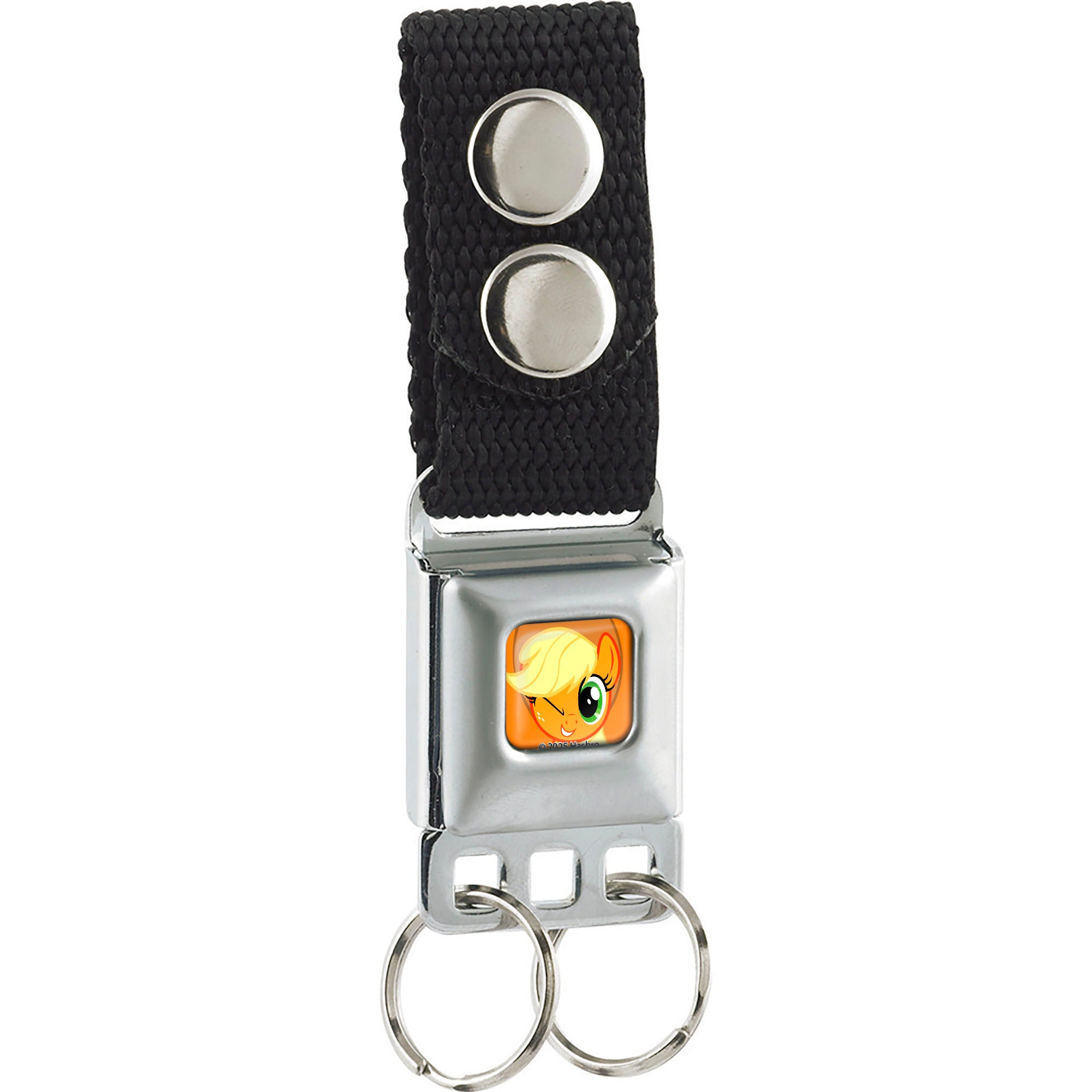 Keychain - My Little Pony Applejack Face Close-Up Full Color Orange ...