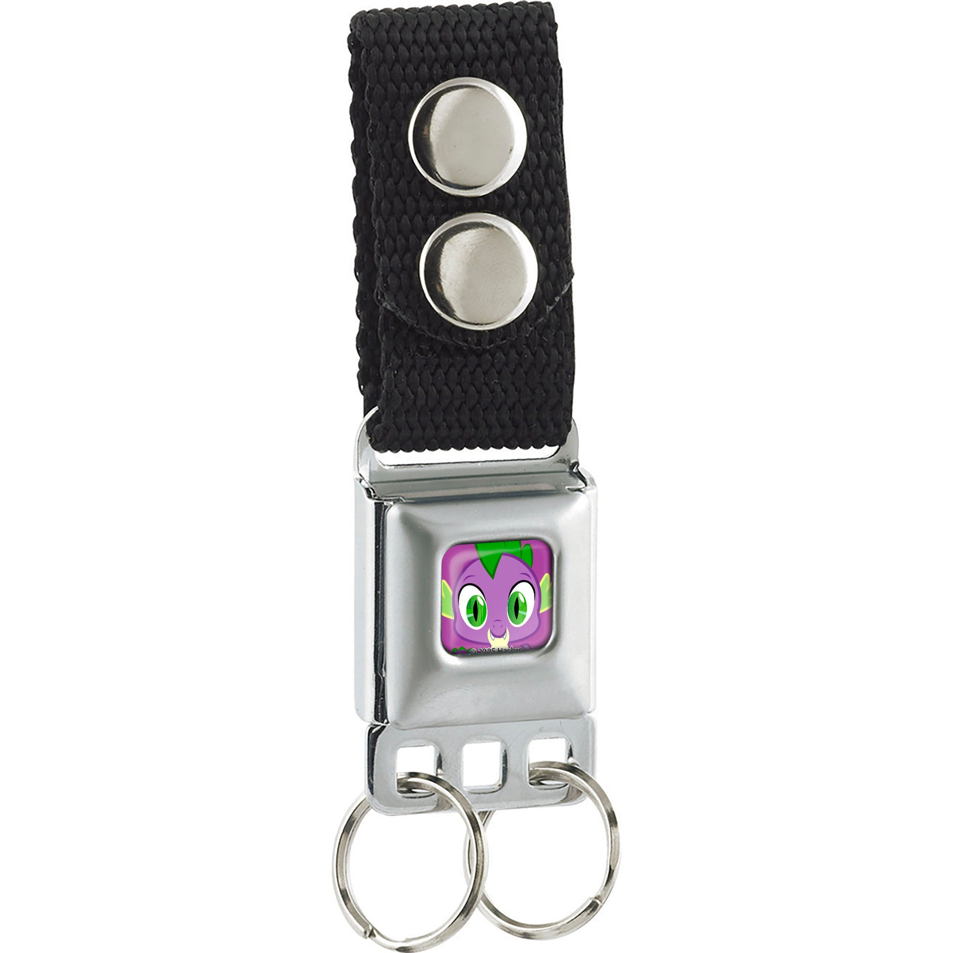 Keychain - My Little Pony Spike Face Close-Up Full Color Lavender Keychains Hasbro