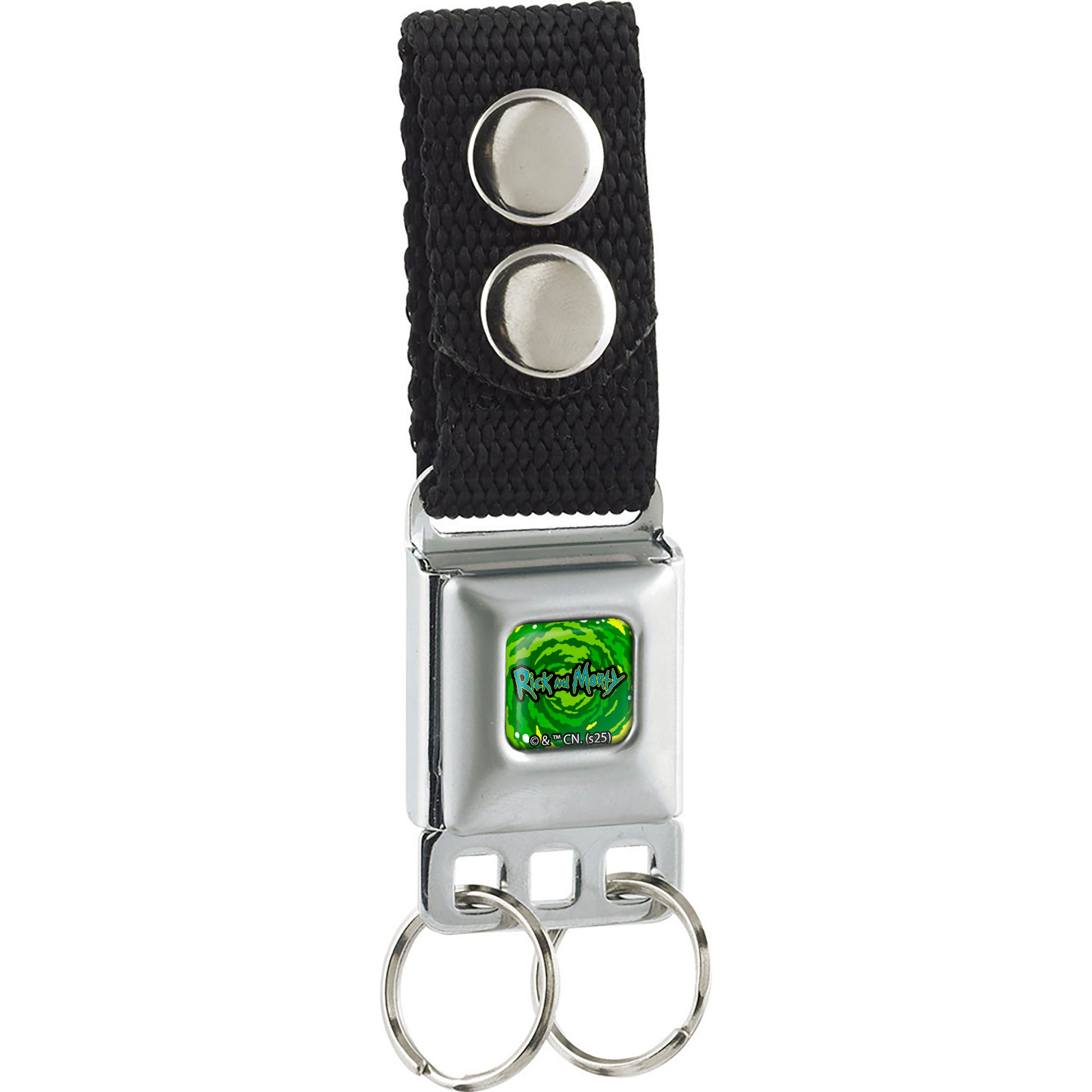 Keychain - RICK AND MORTY Title Logo Full Color Greens Keychains Rick and Morty