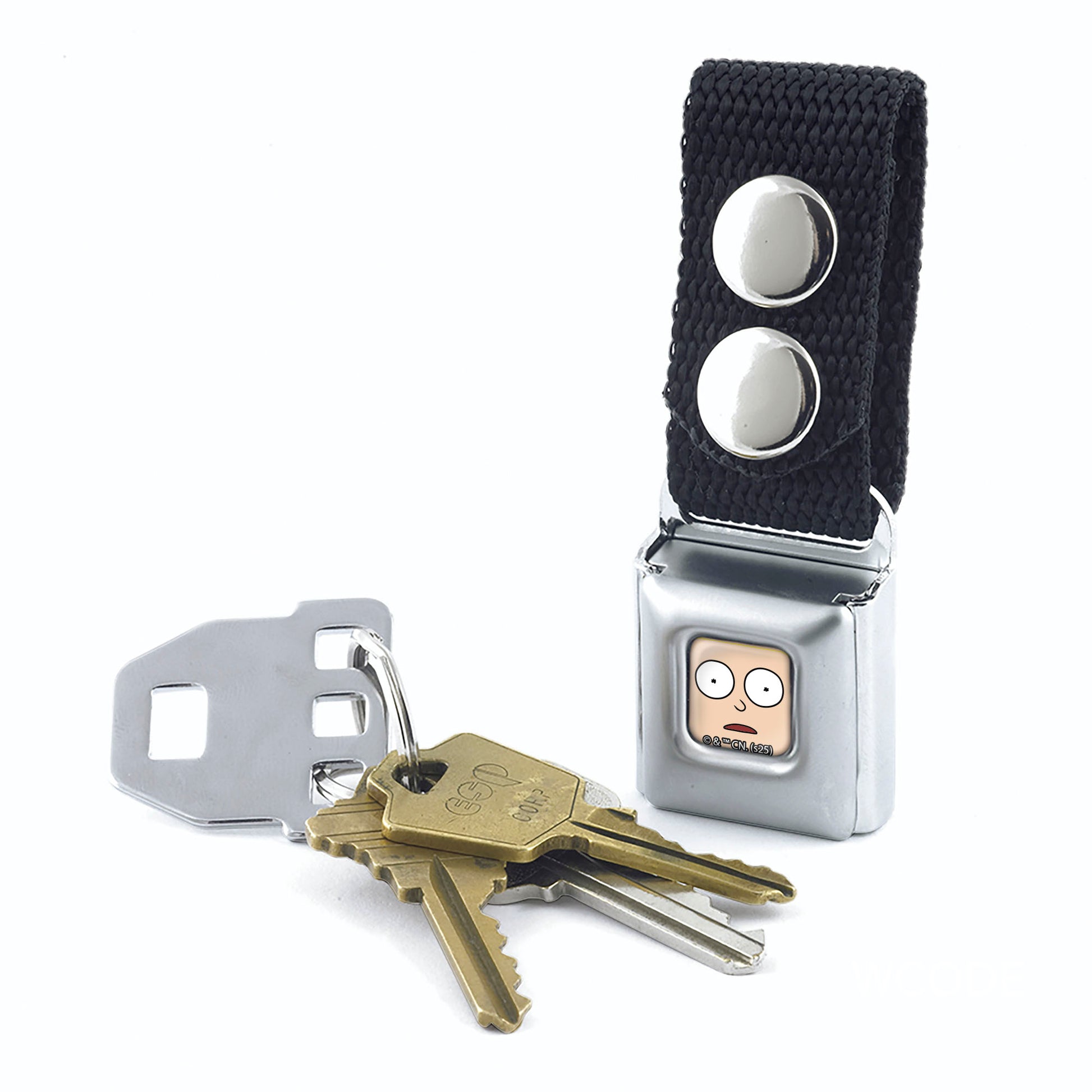 Keychain - Morty Face Close-Up Full Color Keychains Rick and Morty