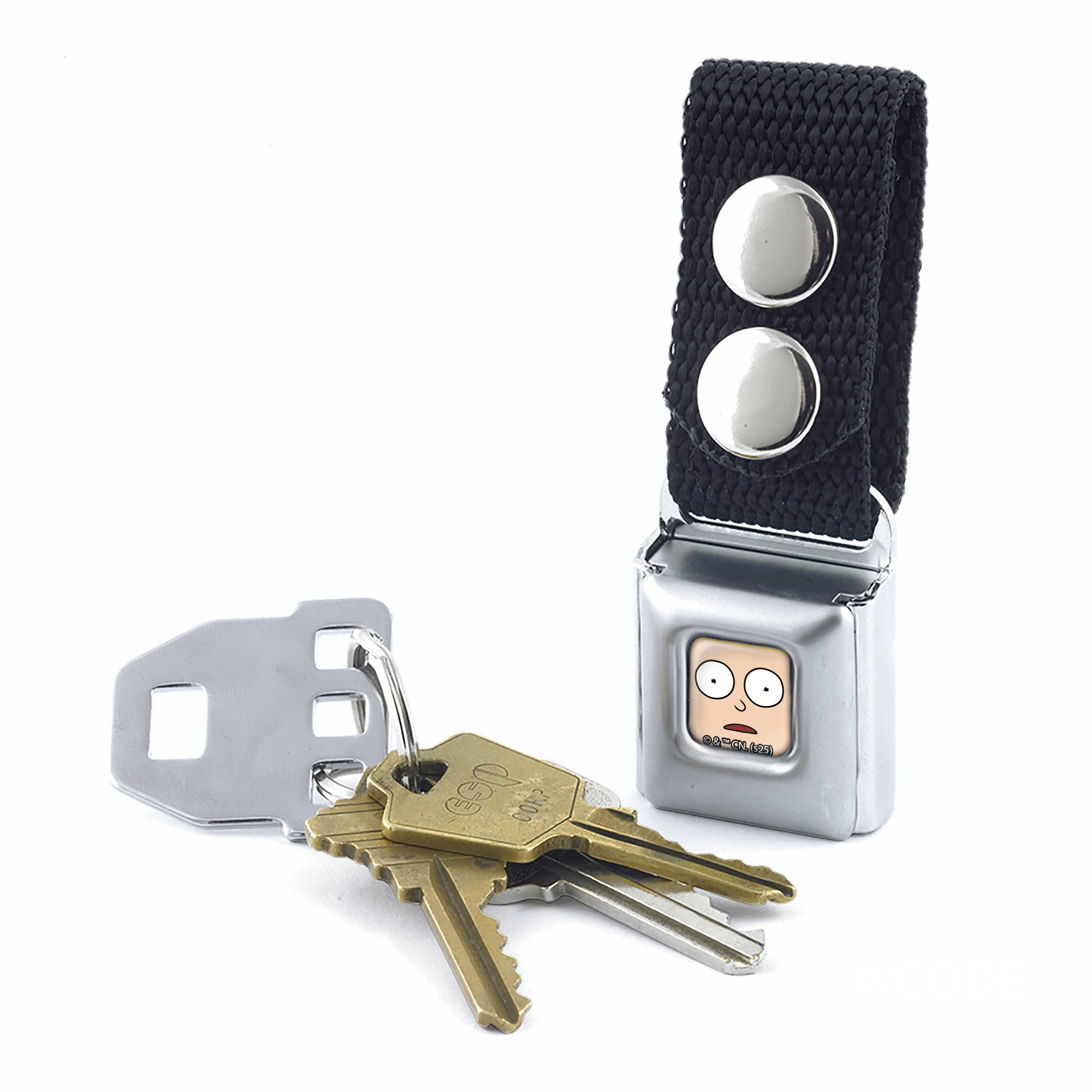 Keychain - Morty Face Close-Up Full Color Keychains Rick and Morty