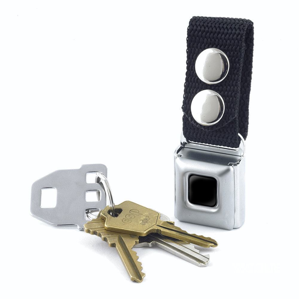 Keychain - Plain Black Full Color - Black Webbing Keychains Buckle-Down   