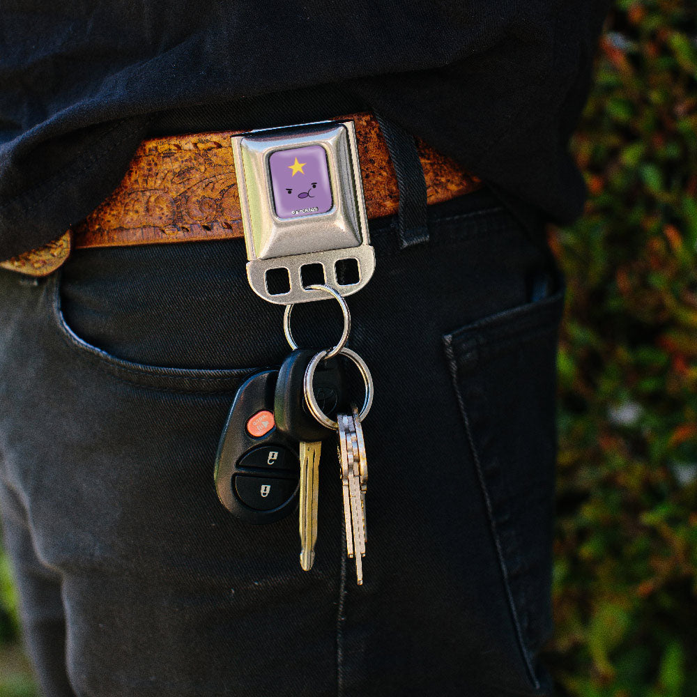 Keyholder - Adventure Time Lumpy Space Princess Face Close-Up Full Color Lavender Key Holders Adventure Time