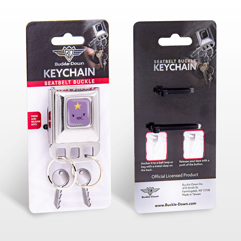 Keyholder - Adventure Time Lumpy Space Princess Face Close-Up Full Color Lavender Key Holders Adventure Time