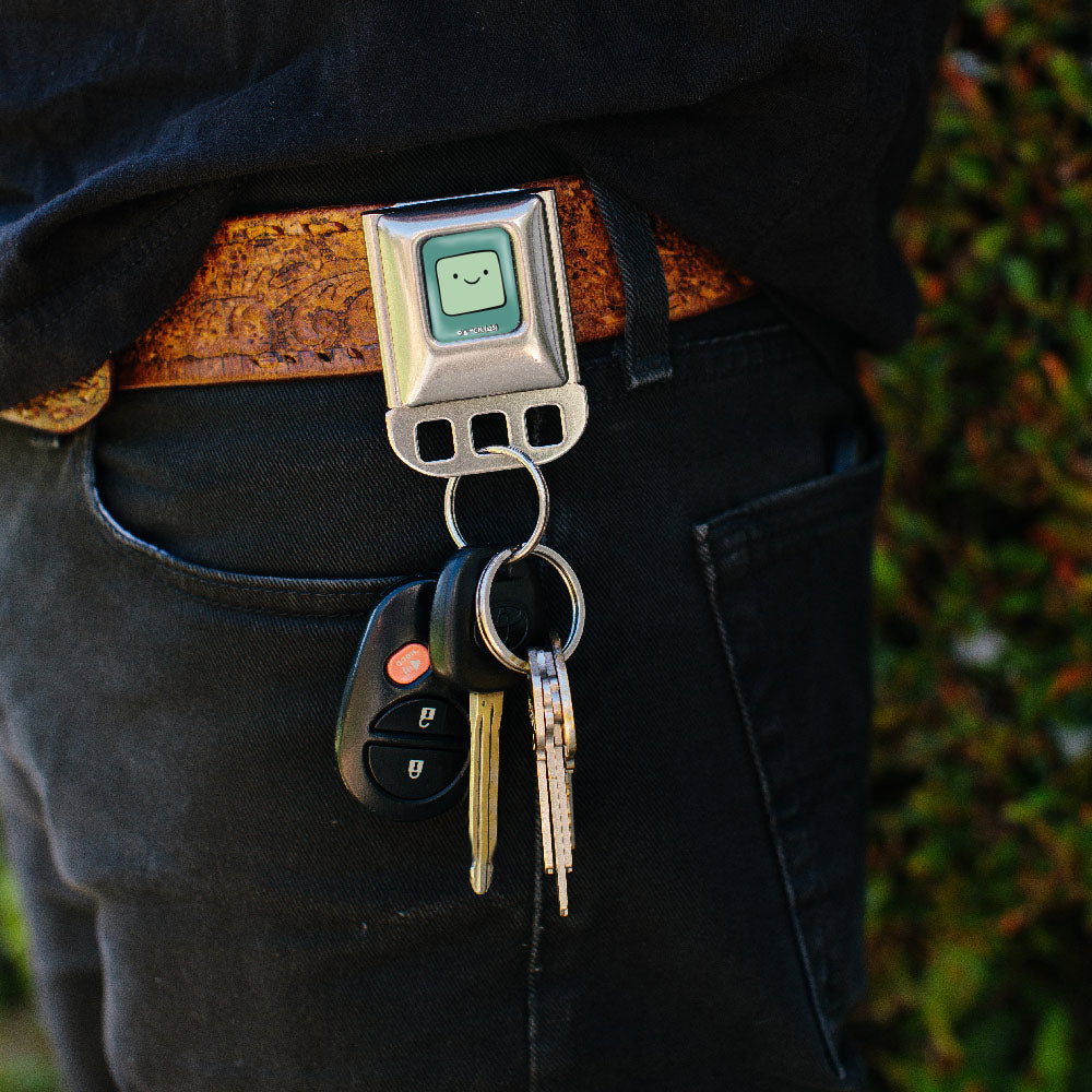 Keyholder - Adventure Time BMO Face Close-Up Full Color Turquoise Key Holders Adventure Time
