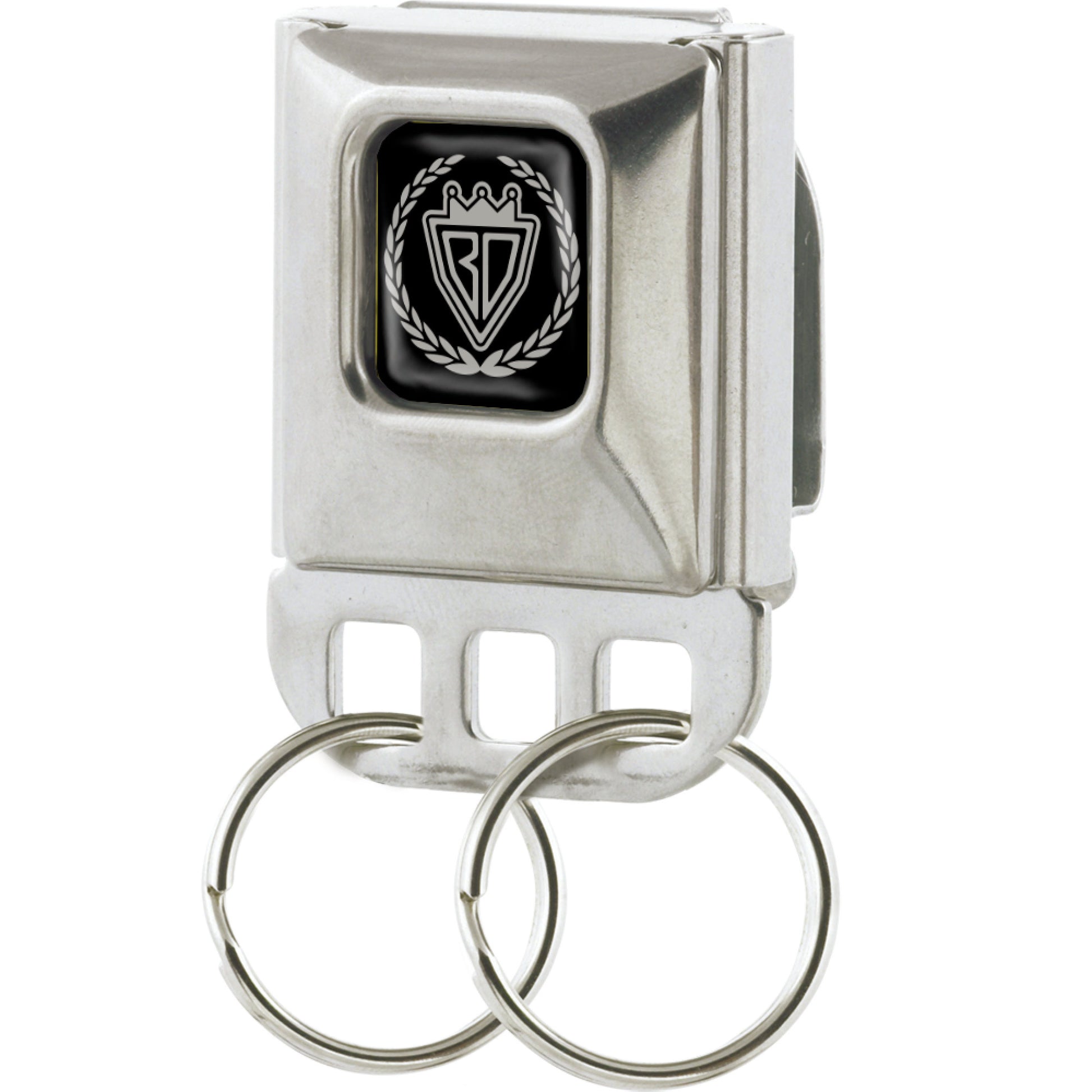 Keyholder - BD Crest Logo Black/Silver Key Holders Buckle-Down