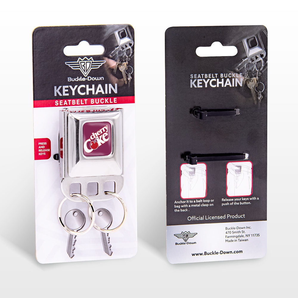 Keyholder - CHERRY COKE Logo Full Color Burgundy Key Holders Coca-Cola