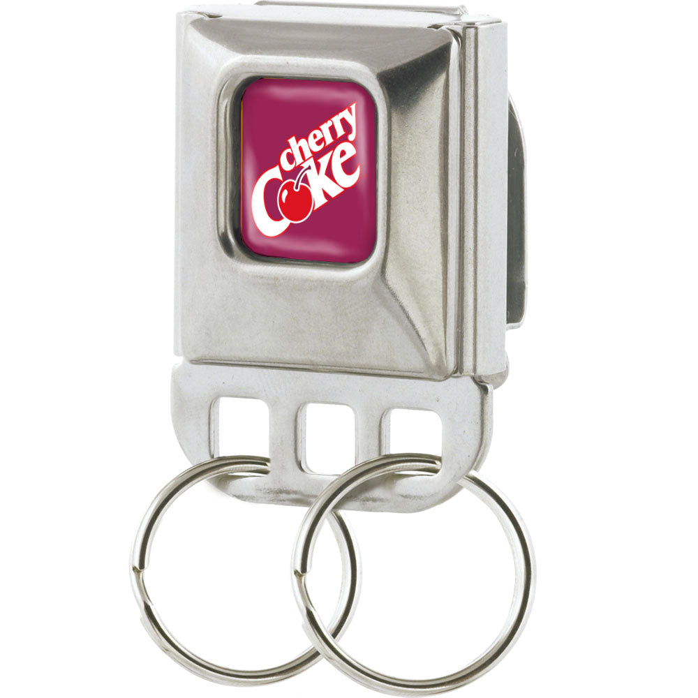 Keyholder - CHERRY COKE Logo Full Color Burgundy Key Holders Coca-Cola