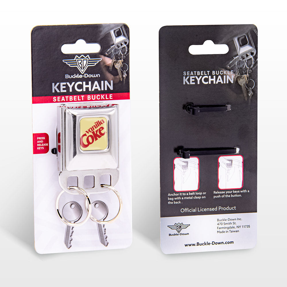 Keyholder - VANILLA COKE Logo Full Color Ivory/Red Key Holders Coca-Cola