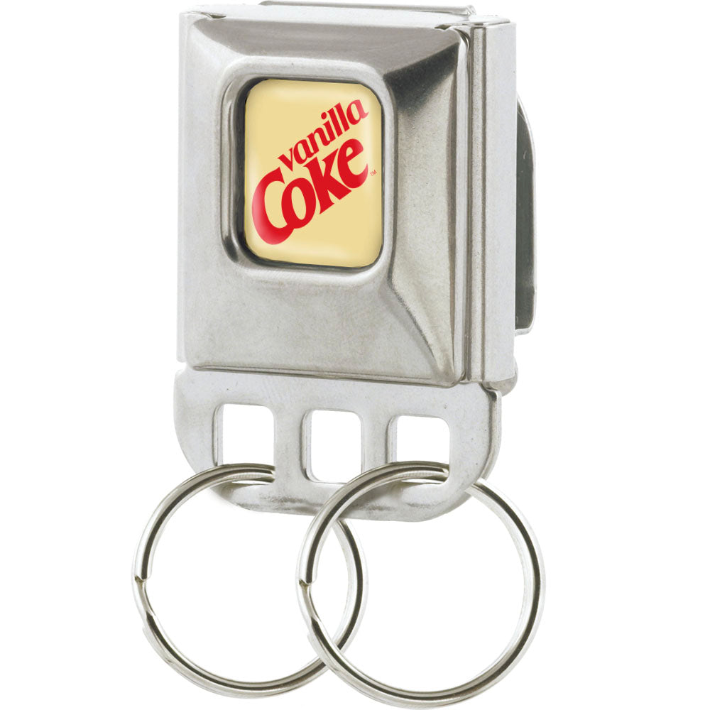 Keyholder - VANILLA COKE Logo Full Color Ivory/Red Key Holders Coca-Cola