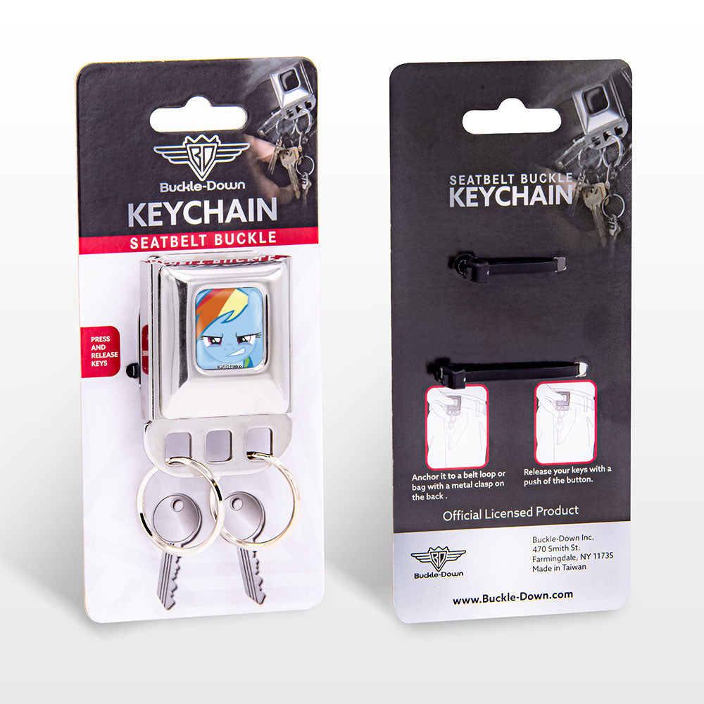 Keyholder - My Little Pony Rainbow Dash Face Close-Up Full Color Blue Key Holders Hasbro