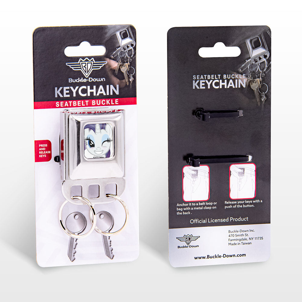Keyholder - My Little Pony Rarity Face Close-Up Full Color Gray Key Holders Hasbro