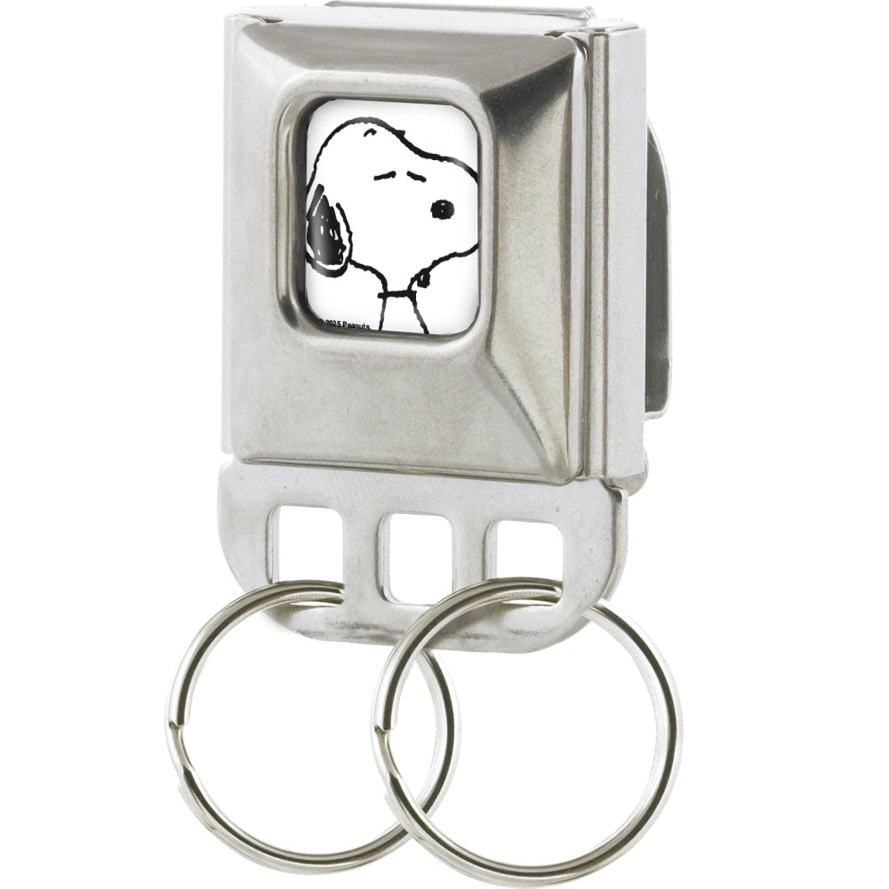 Keyholder - Peanuts Snoopy Face Full Color White Key Holders Peanuts