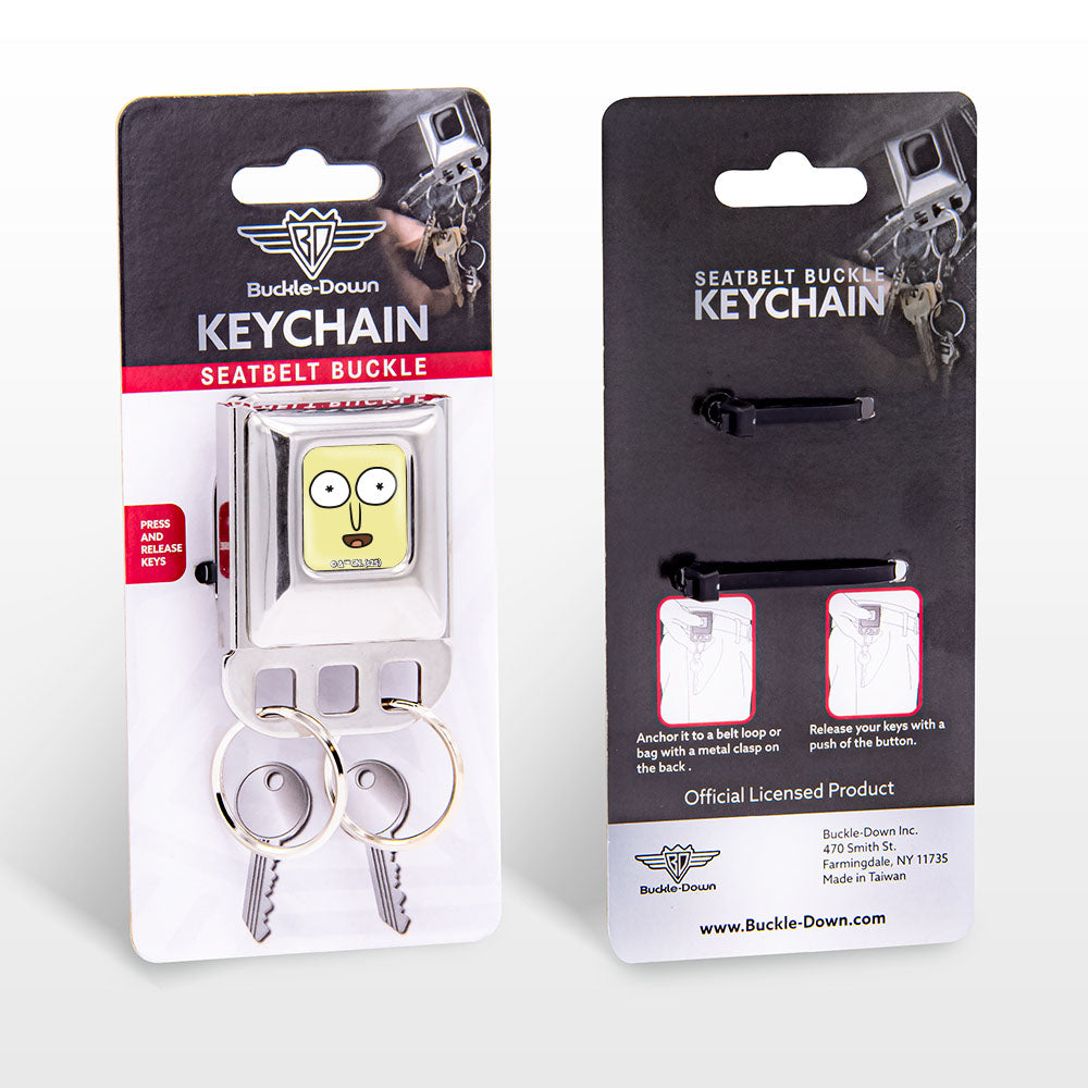 Keyholder - Mr. Poopy Butthole Face Close-Up Full Color Yellow Key Holders Rick and Morty