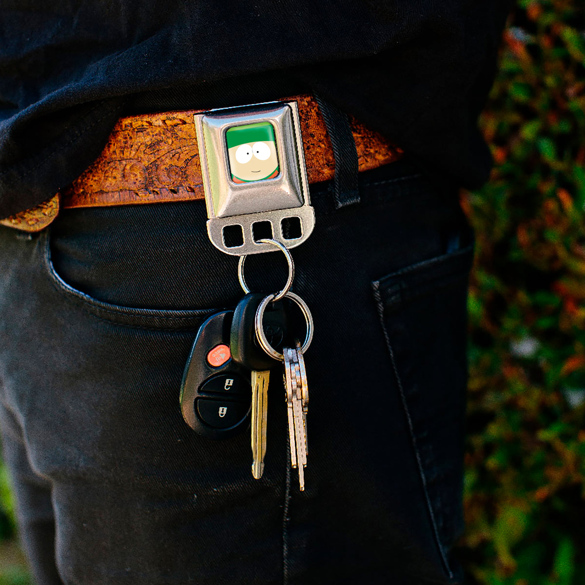 Keyholder - South Park Kyle Broflovski Face Close-Up Green Key Holders South Park