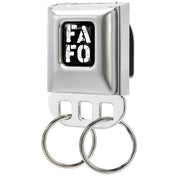Keyholder - FAFO Text Distressed Full Color Black/White Key Holders Buckle-Down