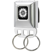 Keyholder - Compass Face Full Color Black/White Key Holders Buckle-Down