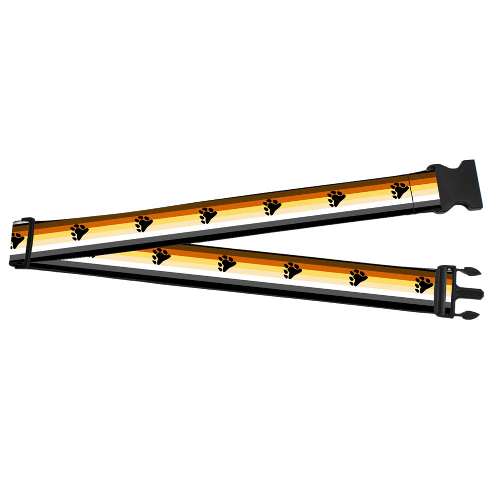 Luggage Strap - 2.0" - Flag Bear Pride2 Black/Brown/Orange/Yellow/Tan/White/Gray/Black Luggage Straps Buckle-Down