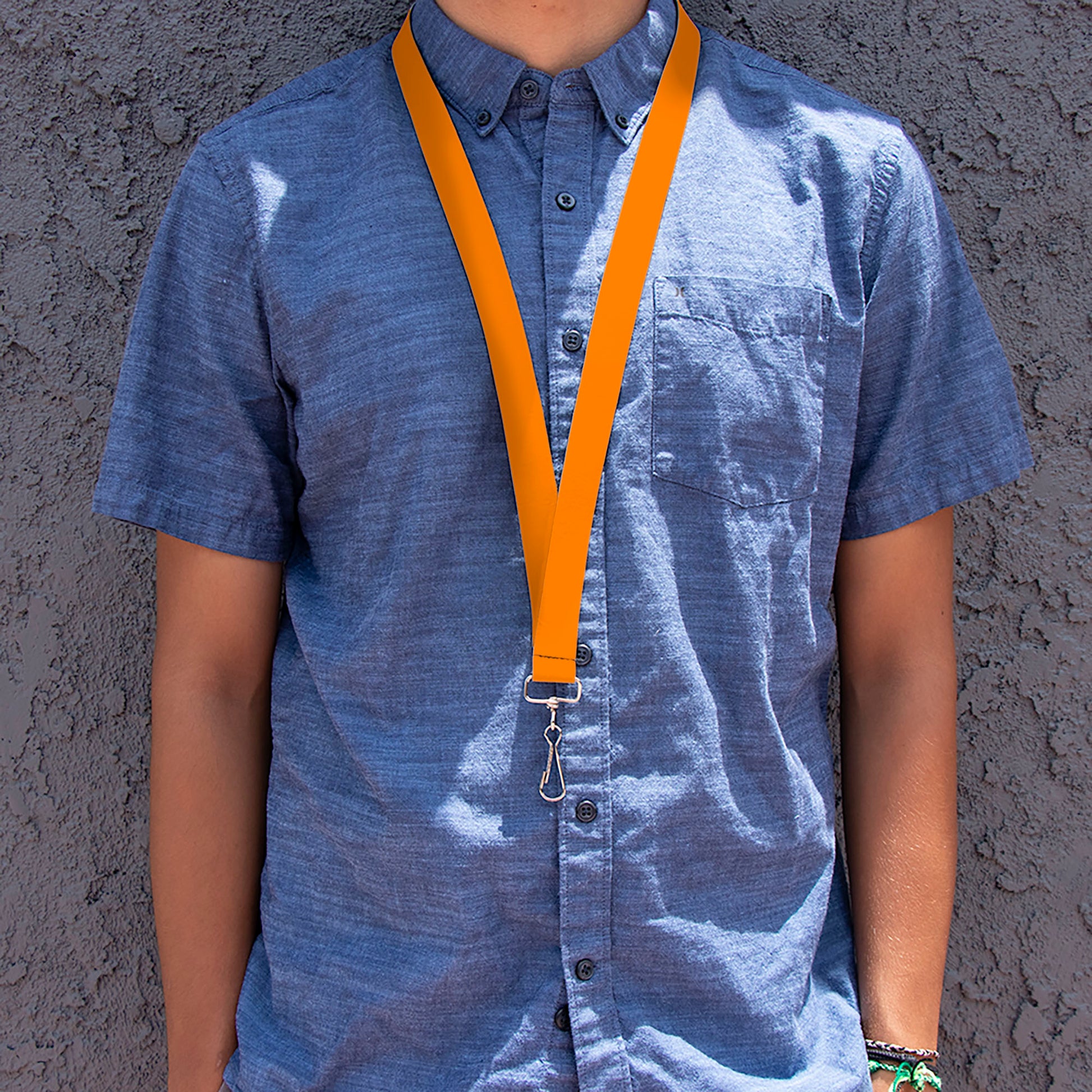 Lanyard - 1.0" - Orange Lanyards Buckle-Down