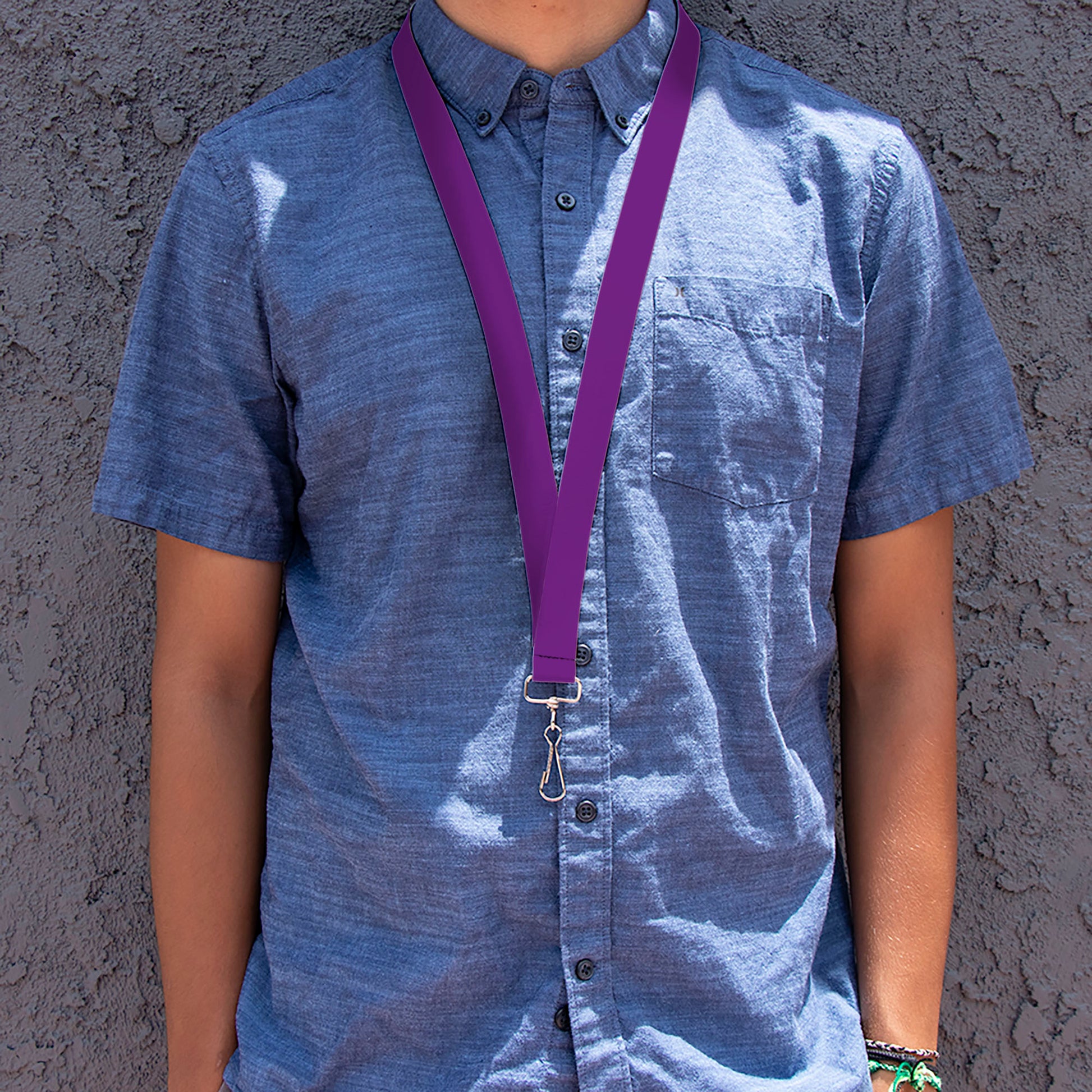 Lanyard - 1.0" - Purple Lanyards Buckle-Down