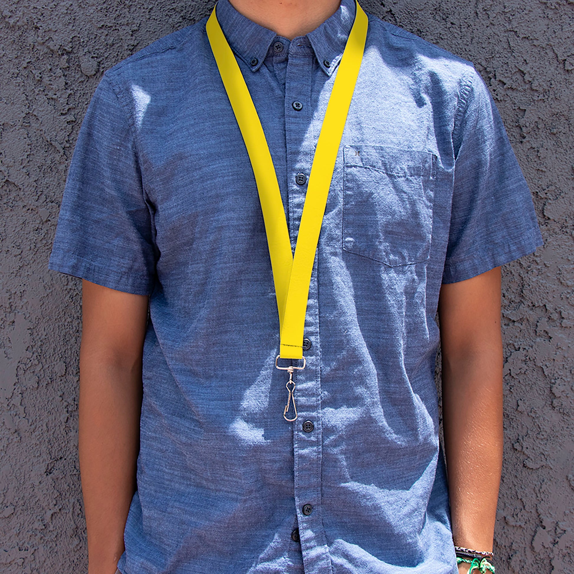 Lanyard - 1.0" - Yellow Lanyards Buckle-Down