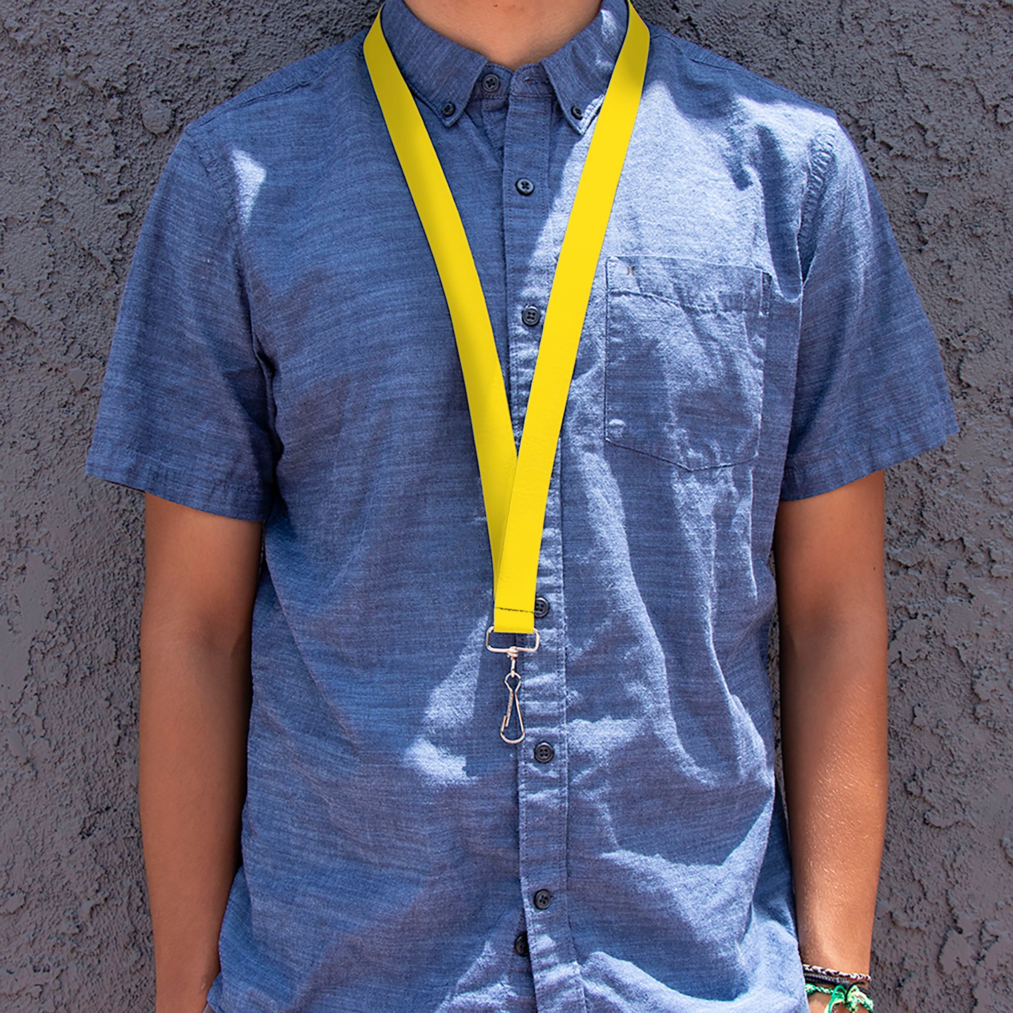 Lanyard - 1.0" - Yellow Lanyards Buckle-Down