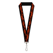 Lanyard - 1.0" - Flame Orange Lanyards Buckle-Down