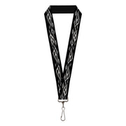 Lanyard - 1.0" - Flame Silver Lanyards Buckle-Down
