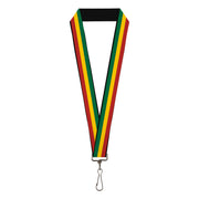 Lanyard - 1.0" - Rasta Lanyards Buckle-Down