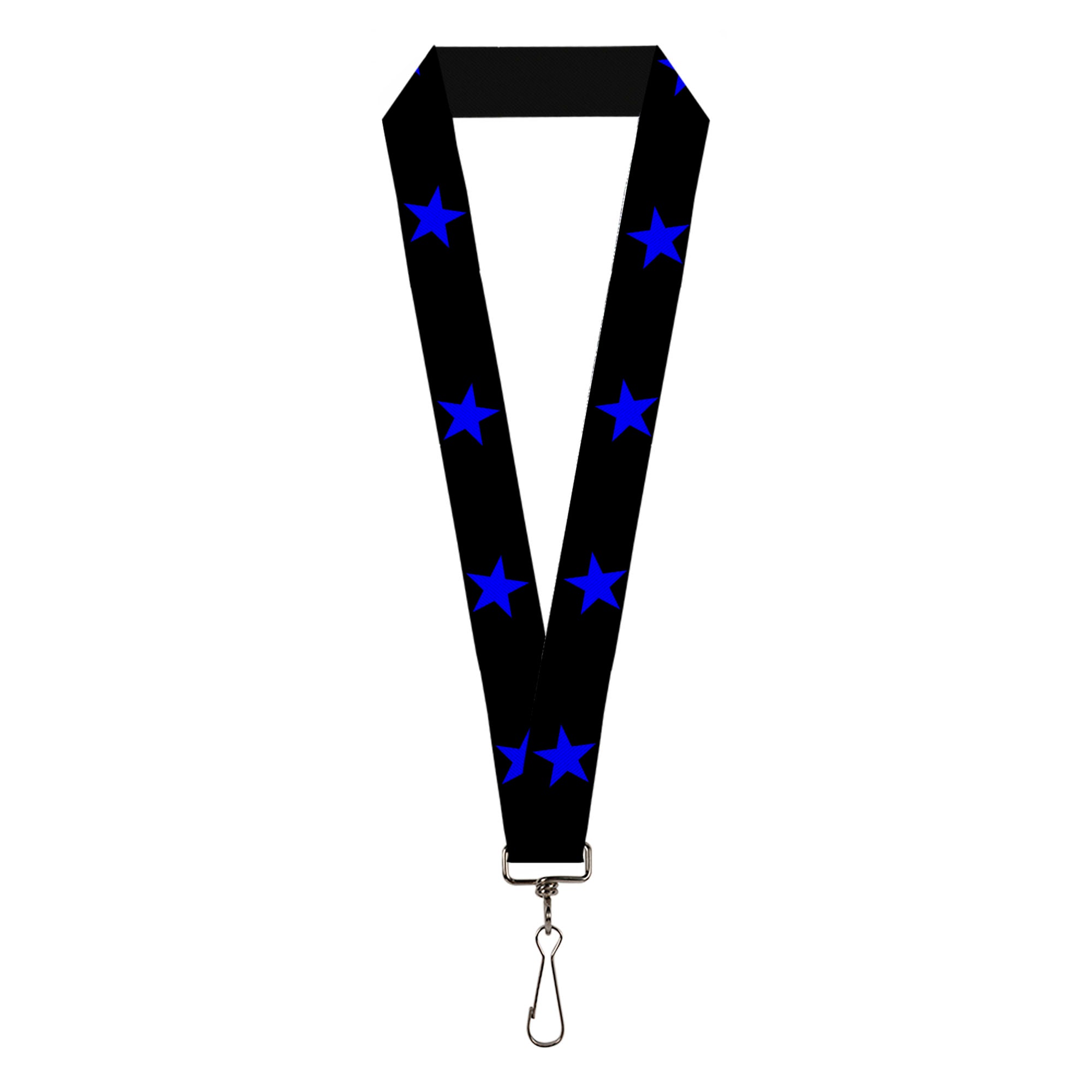 Lanyard - 1.0" - Star Black Blue Lanyards Buckle-Down