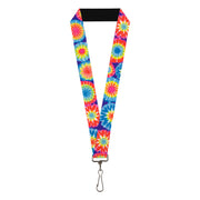 Lanyard - 1.0" - 70's Tie Dye Lanyards Buckle-Down