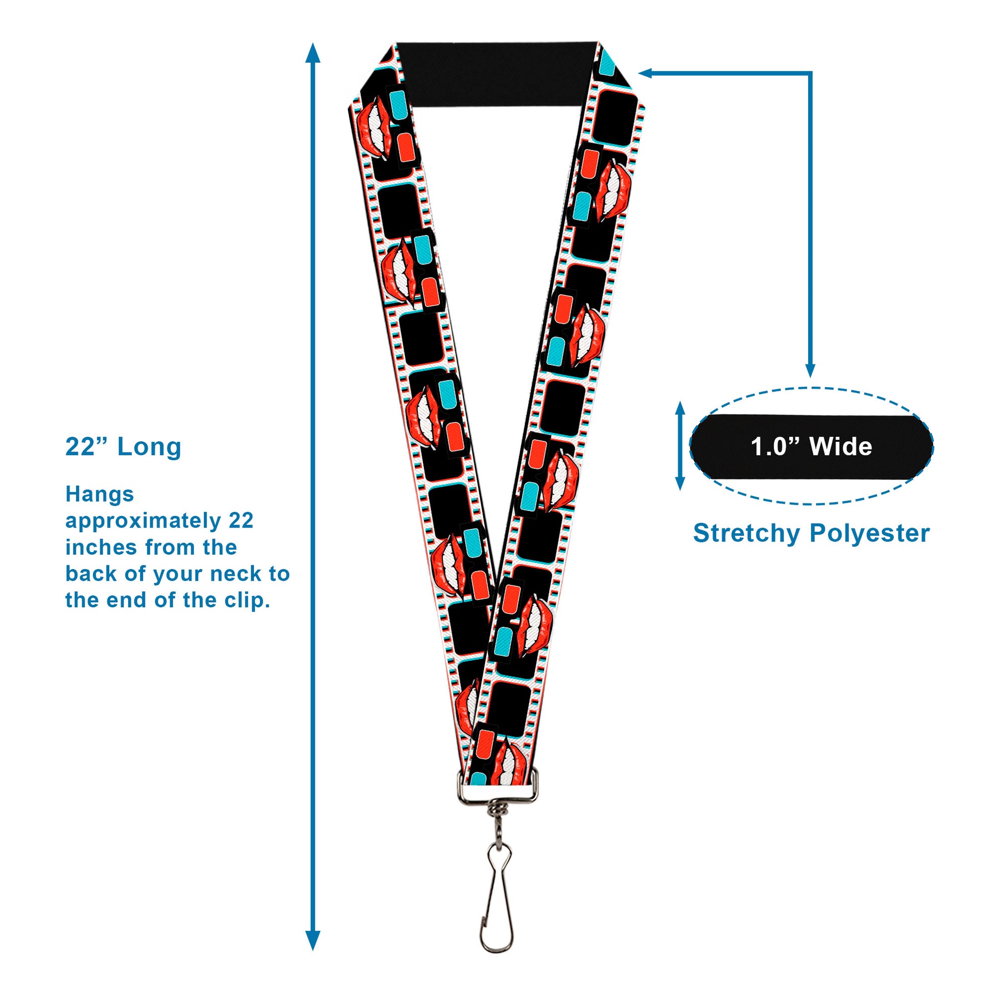Lanyard - 1.0" - 3-D Filmstrip Lanyards Buckle-Down