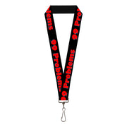 Buckle-Down Lanyard - 99 PROBLEMS Black/Red Lanyards Buckle-Down