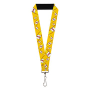 Buckle-Down Lanyard - 40 Oz. Beer Bottles Yellow Lanyards Buckle-Down