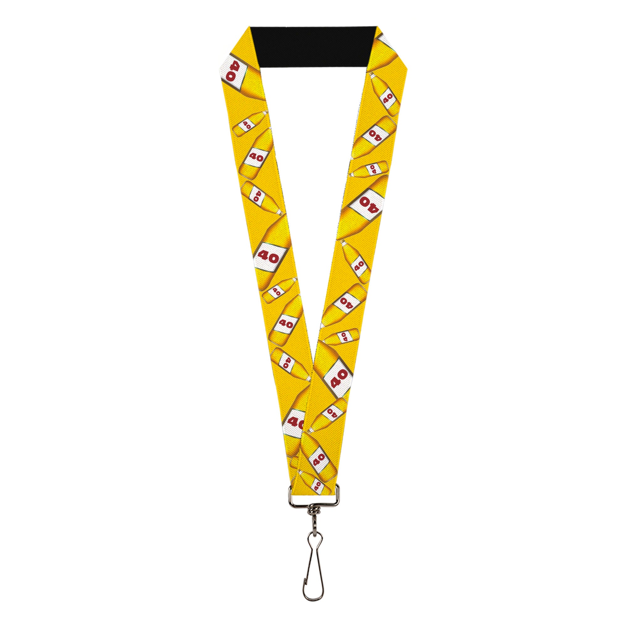 Buckle-Down Lanyard - 40 Oz. Beer Bottles Yellow Lanyards Buckle-Down