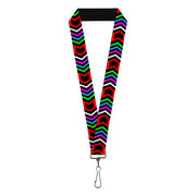 Lanyard - 1.0" - Arrows Black Multi Color Lanyards Buckle-Down
