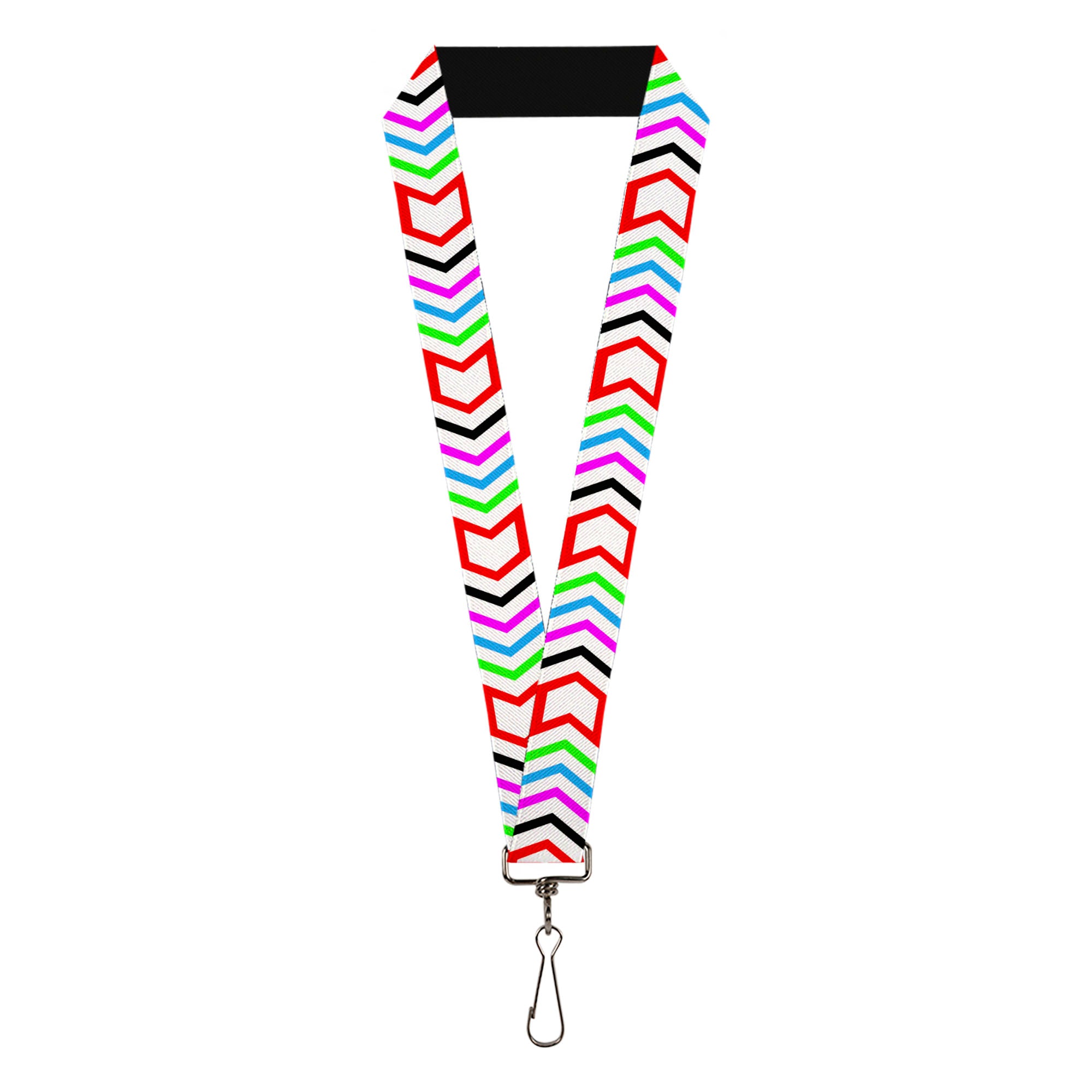 Lanyard - 1.0" - Arrows White Multi Color Lanyards Buckle-Down