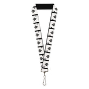 Lanyard - 1.0" - Ace of Spades Lanyards Buckle-Down