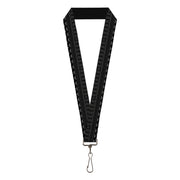 Lanyard - 1.0" - Aztec1 Gray Black Lanyards Buckle-Down