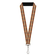 Lanyard - 1.0" - Americana Plaid Lanyards Buckle-Down