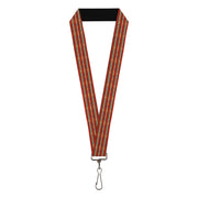 Lanyard - 1.0" - Americana Plaid2 Lanyards Buckle-Down