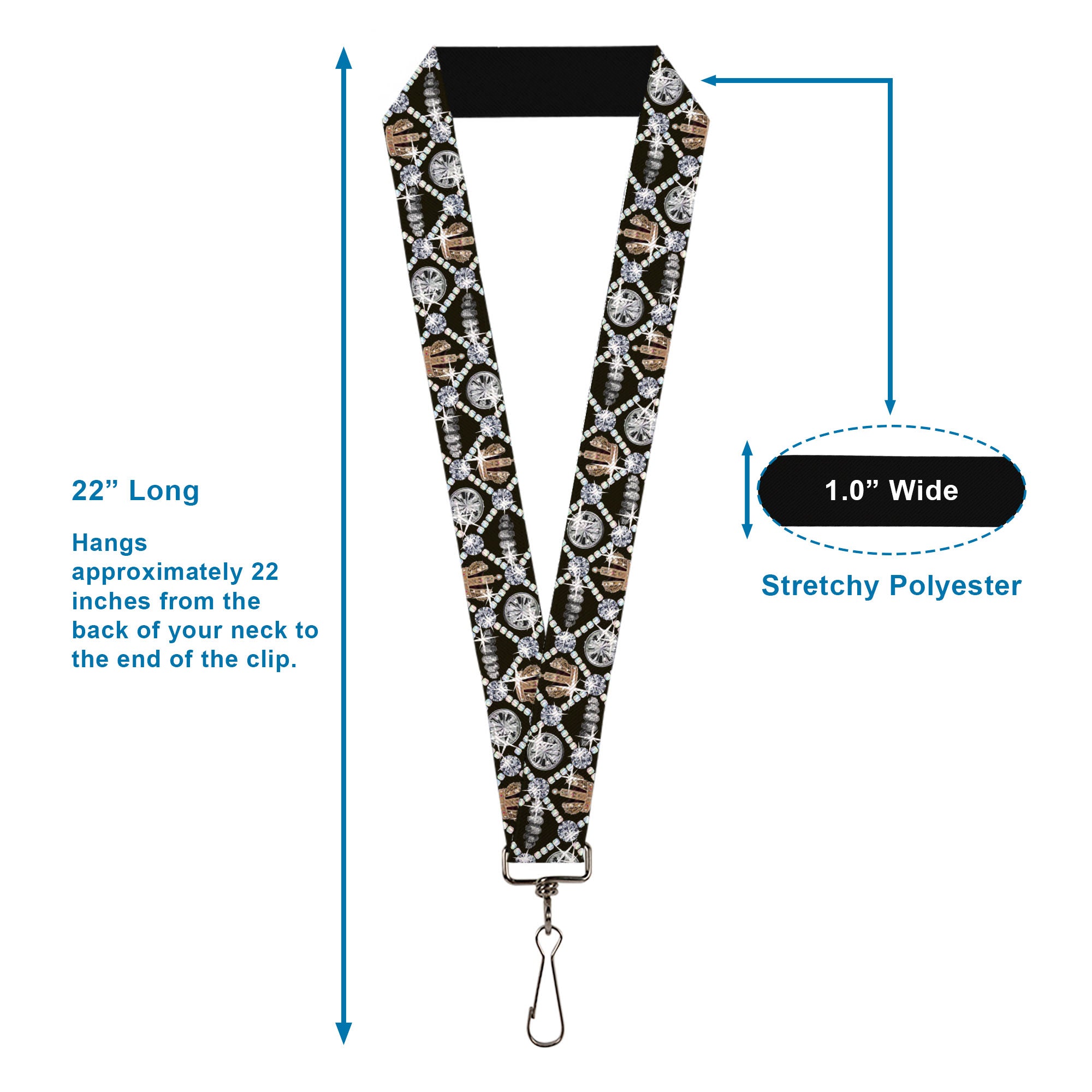 Lanyard - 1.0" - Bling