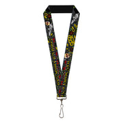 Lanyard - 1.0" - Born to Raise Hell Gray Lanyards Buckle-Down