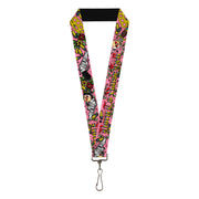 Lanyard - 1.0" - Born to Raise Hell Pink Lanyards Buckle-Down