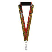 Lanyard - 1.0" - Born to Raise Hell Red Lanyards Buckle-Down